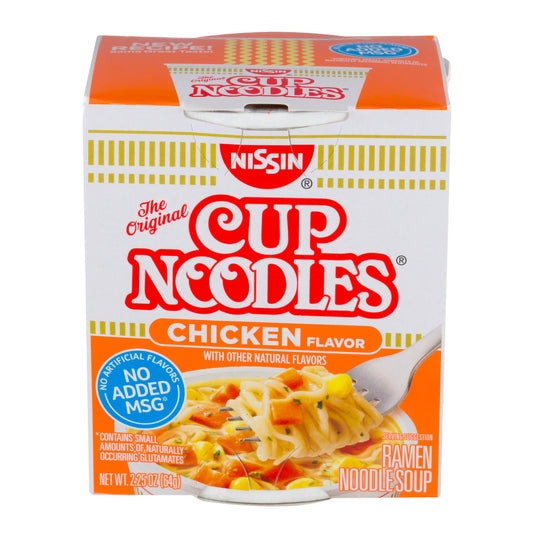 Nissin Cup Noodles Soup Chicken Cup 2.50Z 24/1