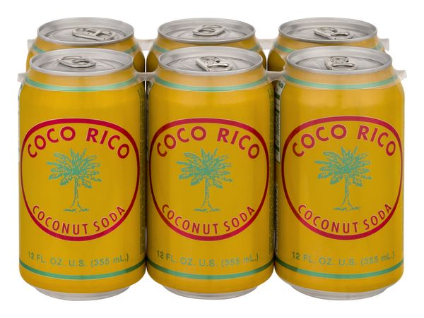 COCO RICO COCONUT SODA CAN 12 OZ 4/6PK
