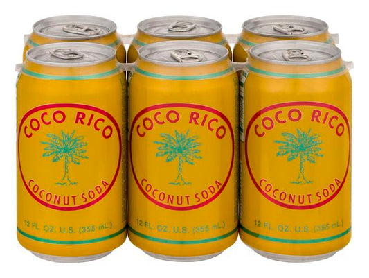 COCO RICO COCONUT SODA CAN 12 OZ 4/6PK