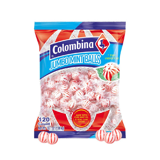 Colombina Jumbo Mint Balls 38.1 Oz. 120 PCS