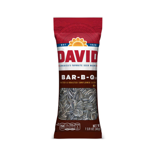 David Sunflower Seeds Tube Bag Bbq 1.62 Oz.