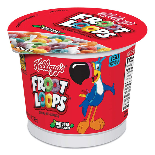 Kelloggs Fruit Loops Cereal Cup 1.5 Oz. 6/1