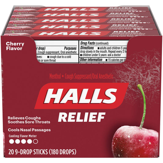 Halls Cherry Relief 9Pcs 20/1