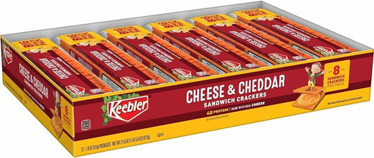 Kebbler Cracker Cheese & Cheddar 1.8 Oz. 12/1