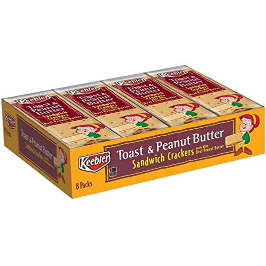 Kebbler Cracker Toast & Peanut Butter 1.8 Oz. 8/1