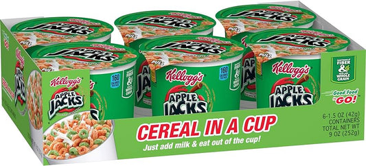 Kellogg'S Cereal Cup Apple Jacks 1.5Oz 6/1
