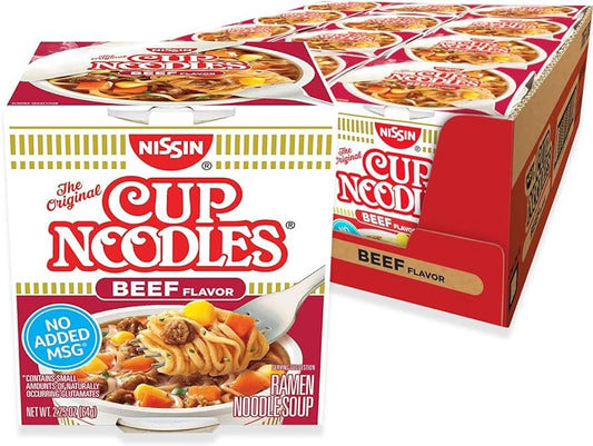 Nissin Beef Noodles Soup 2.5 Oz. 24/1