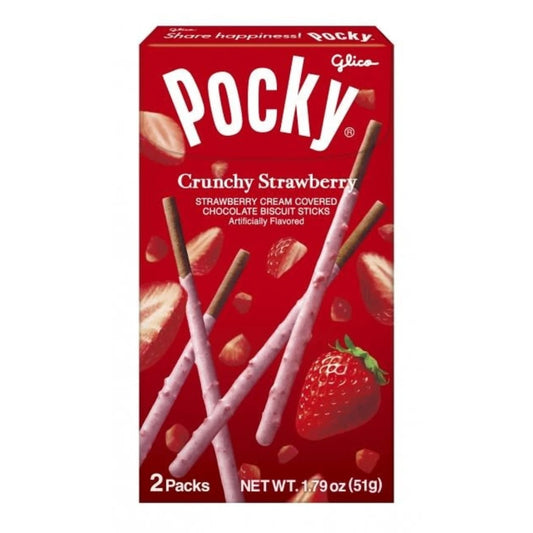 Pocky Crunchy Strawberry 1.79 Oz  10/1