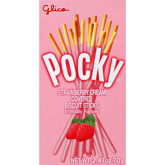 Pocky Strawberry Cream ROLLBACK  2.47 Oz 10/1