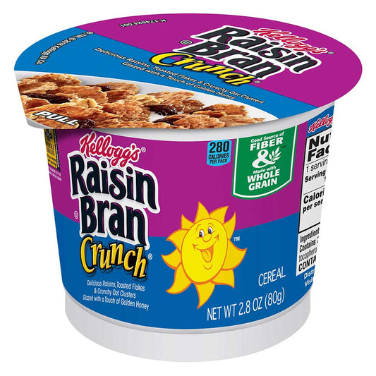 Kellogs Raisin Branch Crunch Cereal Cup 2.8 Oz. 6/1