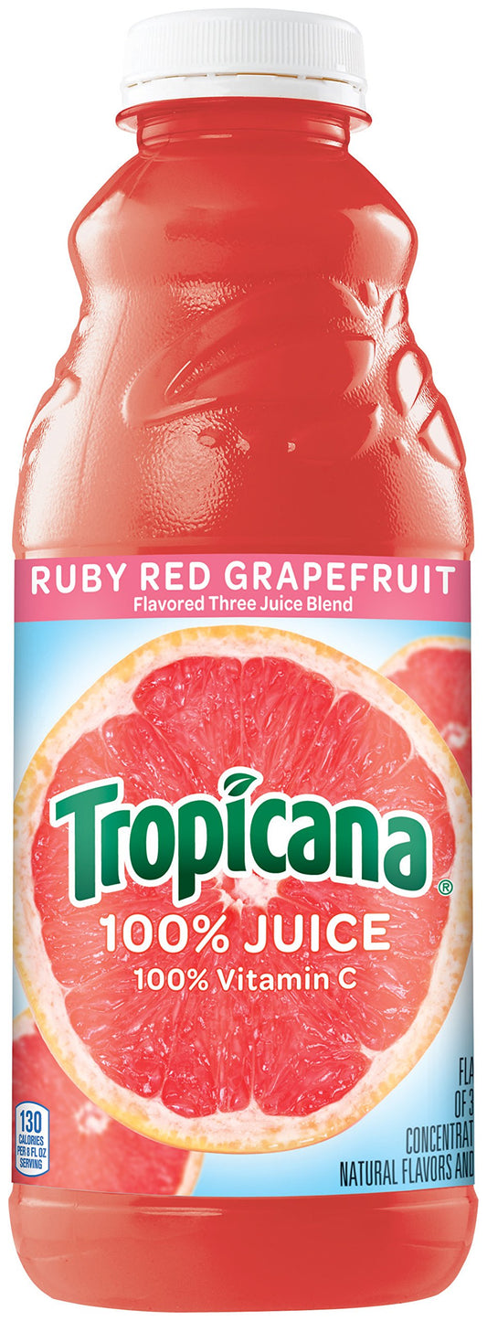 Tropicana Ruby Red Grapefruit Juice 16 0Z 12/1