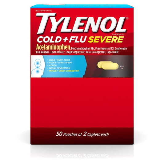 TYLENOL COLD AND FLU  SEVERE 25/2 PK