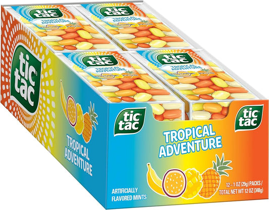 Tic Tac Tropical Adventure 1 Oz. 12/1