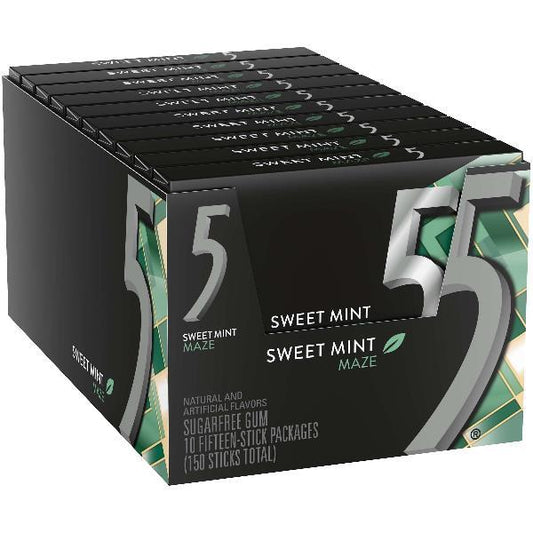 Wrigleys Sweet Mint Maze 15 Pcs 10 pk
